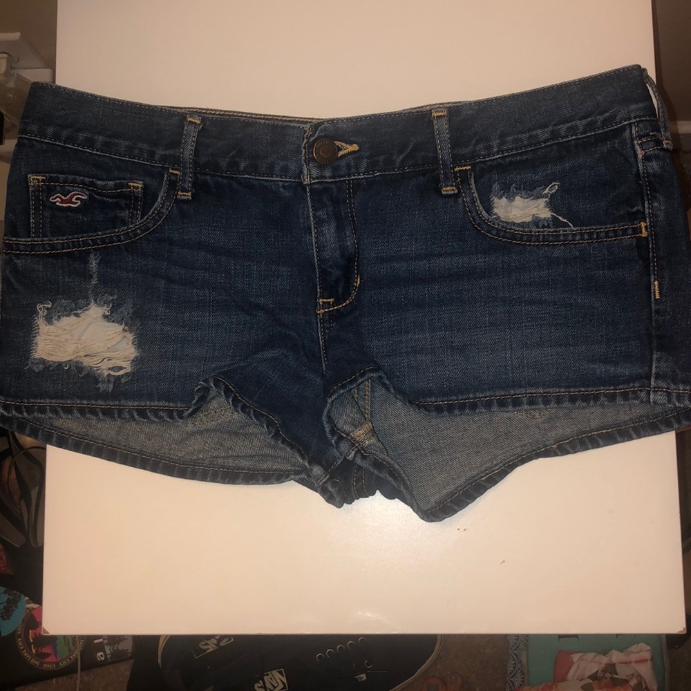 Denim mini shorts